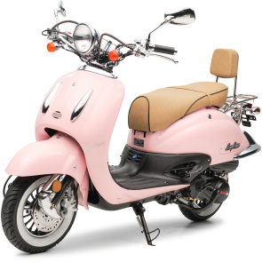 Retro Motorroller EasyCruiser Eco Rosa 50ccm